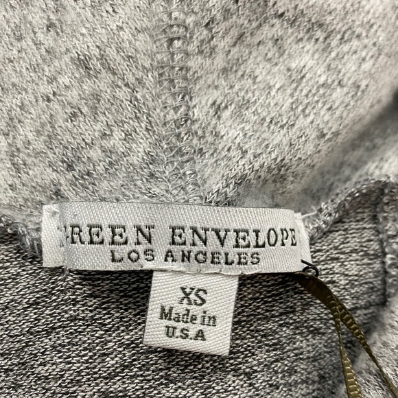 Green Envelope front faux wrap front sweater - Picture 9 of 11